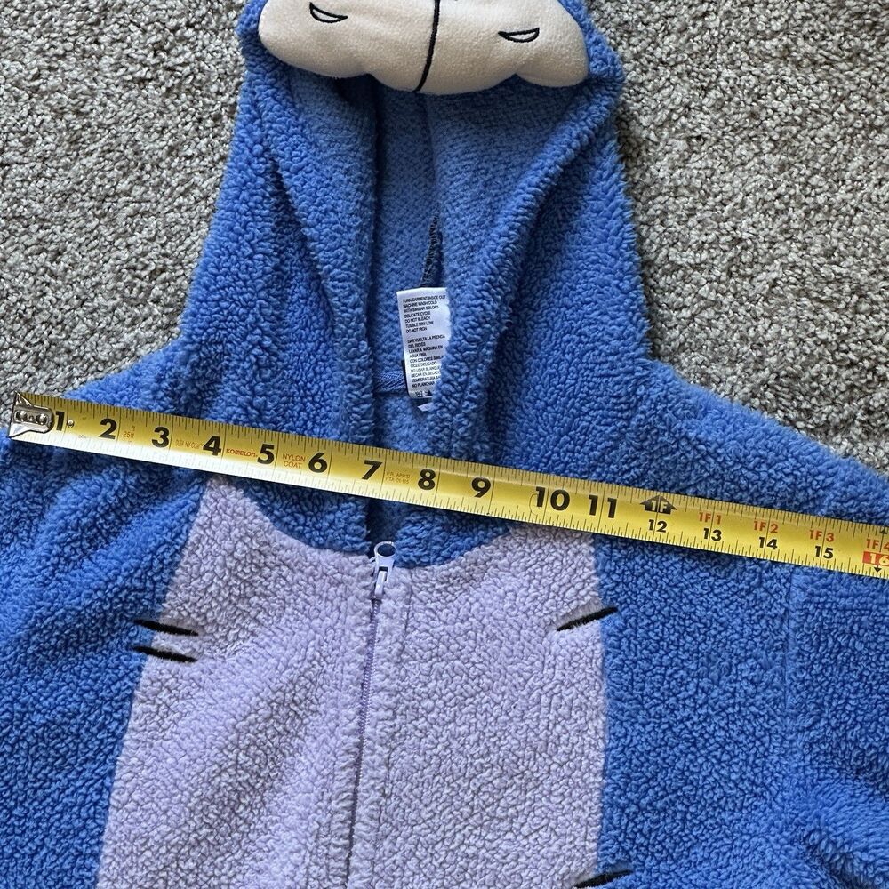 Disney Eeyore Hooded Pajamas One Piece Jumpsuit Women’s Size‎ Small 4/6 - Picture 5 of 14